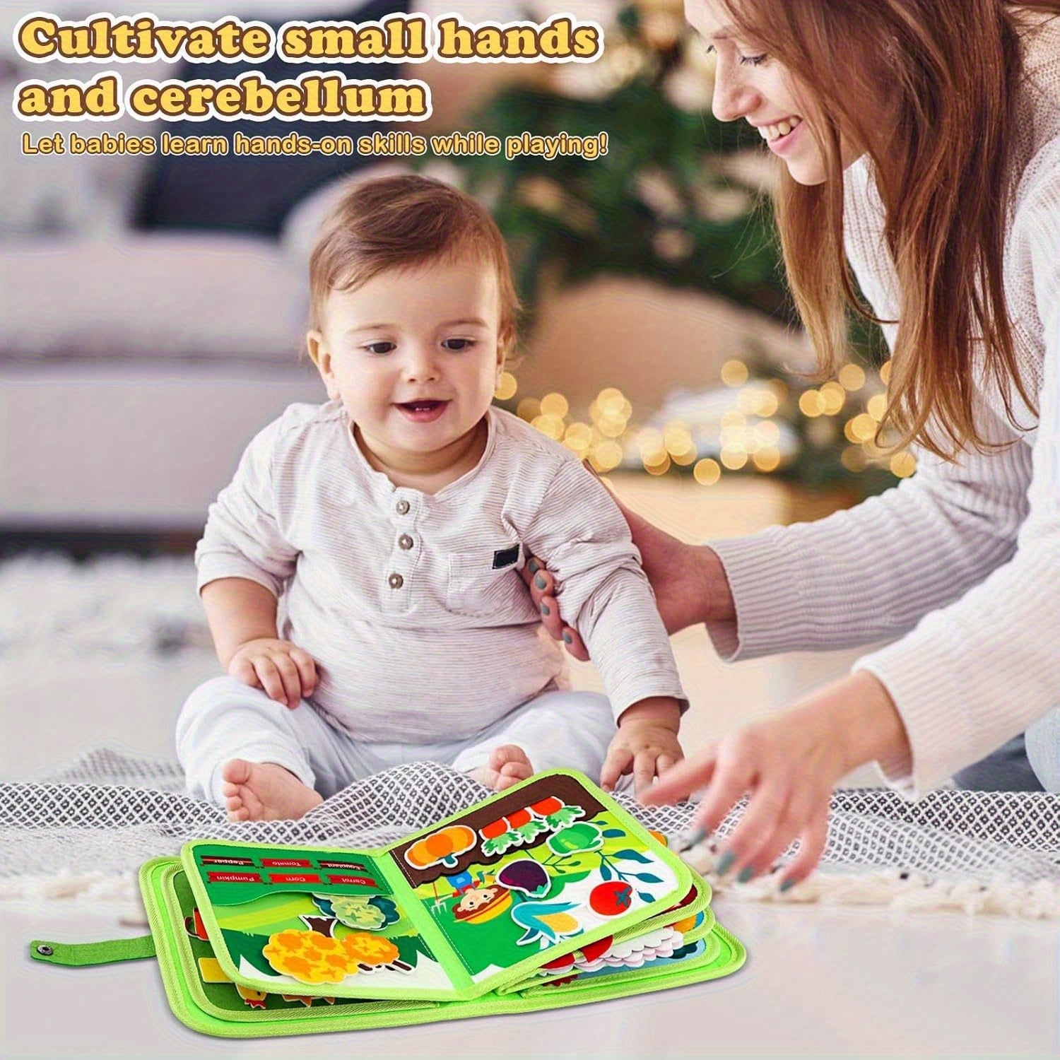 Kids Learning Toy Set: Felt Learning Board, Busy Board, Busy Book, Preschool Activity Toys for Life Skills, Letters, Numbers, Shapes, Colors, Animals, Weather, Travel Toys for Toddlers, Easter, Christmas, Birthday, Holiday Gi